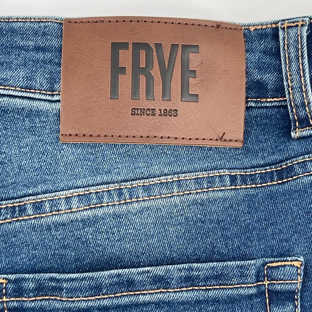 Frye Womens Jeans Size 4/27 Blue Denim High Rise Straight Leg Casual - Picture 9 of 10